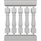 Ekena Millwork Fiberthane Oxford Balustrade Railing Kit, Style N (7 1/2" On-Center Spacing to Pass 4" Sphere Code) BALK42X036OXN - alternate 3